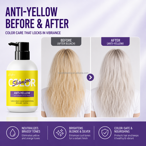 Viola Anti-giallo dopo aver tinto il colore fisso non rimuovere lo <span class=keywords><strong>Shampoo</strong></span> <span class=keywords><strong>arancione</strong></span> giallo per lo <span class=keywords><strong>Shampoo</strong></span> professionale per il colore dei capelli del barbiere - Product Image 2