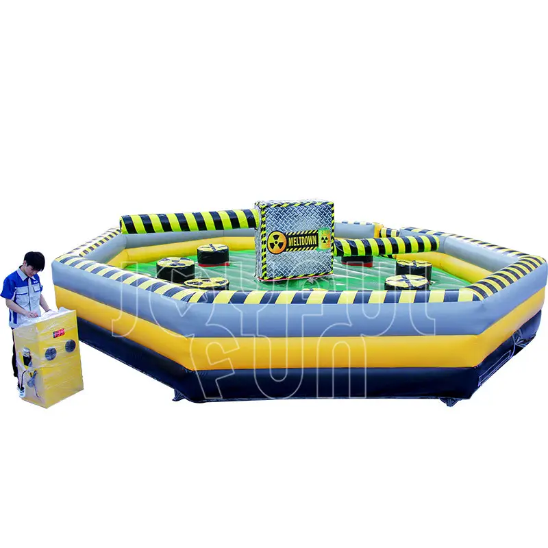 Joyful Fun Factory Price Outdoor Exciting Inflatable Meltdown Wipeout Games