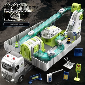 <span class=keywords><strong>Camión</strong></span> de <span class=keywords><strong>juguete</strong></span> de aleación extragrande para niños con pista espacial, <span class=keywords><strong>grúa</strong></span> y vehículos de ingeniería, <span class=keywords><strong>juguete</strong></span> de aventura de carreras de coches, regalo - Product Image 3