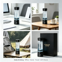 Bouteille Générateur d'Eau Hydrogénée Ultra H2 Originale à Double Chambre, 6/12 Minutes, Durable pour Différents Types de Boissons, Vente en Gros