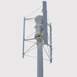 5KW VAWT 220V 380V แนวตั้ง Wind Turbine Generator H รูปร่าง