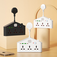 Prise de courant universelle multifonction avec interrupteur indépendant et porte de sécurité 180 °   Rallonge électrique avec multiprise, prix de gros