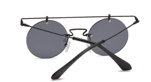 Gafas de <span class=keywords><strong>Sol</strong></span> Redondas de Metal sin Montura Estilo Príncipe, Novedad de Marca de Lujo 2025, Venta al por Mayor, Gafas de <span class=keywords><strong>Sol</strong></span> Retro sin Aro - Product Image 3