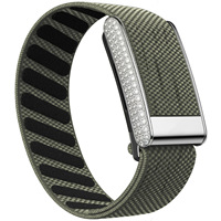 Bracelets de montre Win-Win Premium Luxury en nylon élastique respirant avec boîtier en acier inoxydable diamanté pour les trackers Whoop 5.0