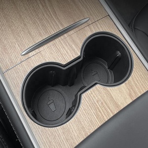 Porte-gobelet à café à eau stable plateau d'extension pour <span class=keywords><strong>Tesla</strong></span> modèle Y 2022 2021 modèle <span class=keywords><strong>3</strong></span> 2023 organisateur de stockage d'accoudoir EV accès intérieur - Product Image 6
