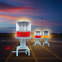 Clignotant de route Aviation Traffic Barricade Grue à tour Voyant d'avertissement solaire avec batterie