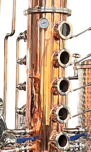 Alambic industriel multifonctionnel en cuivre certifié CE, chauffage électrique/vapeur/gaz, pour whisky, brandy, <span class=keywords><strong>gin</strong></span>, rhum, avec moteur - Product Image 3