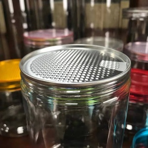 Bán Buôn Rỗng Thực Phẩm Lưu Trữ Có Thể Với Nhôm Kéo Vòng Nắp, Dễ Dàng Mở Nhựa Đóng Hộp <span class=keywords><strong>Jar</strong></span> Cho Snack Bao Bì - Product Image 5