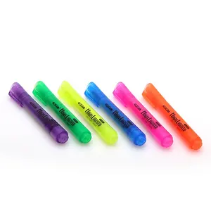 ชุดปากกาไฮไลท์หลากสีพร้อมคลิป,ปากกาไฮไลต์ขนาดปกติหัวกลมสำหรับผู้จัดจำหน่ายที่ยอมรับได้ Oem/odm