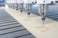 Machine de fraisage CNC pour le travail du bois à 8 broches, table de travail 2030 pour le traitement du bois, du MDF et des meubles, fraiseuse CNC