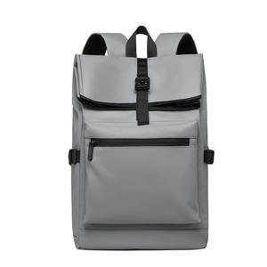 Custom Leather-film PU Roll-top <b>Backpack</b>, Outdoor Casual Short-trip Roll-top Large-capacity <b>Backpack</b>. - Product Image 6