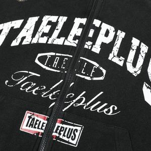 เสื้อฮู้ดดี้ซิปแบบครอป ทรงโอเวอร์ไซส์ ผ้าเฟรนช์เทอร์รี่ 100% ผ้าฝ้าย พิมพ์ลายสกรีน สำหรับทุกเพศ - Product Image 3