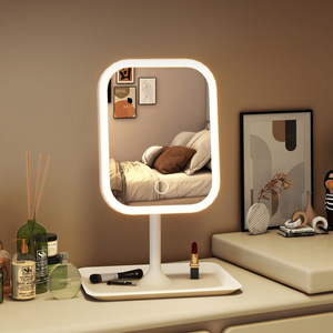 New LED Silver <strong>Mirror</strong> Folding Dressing Table Smart HD Portable Desktop <strong>Mirror</strong> Dormitory D&eacute;cor <strong>Panel</strong> Large Small - Product Image 2