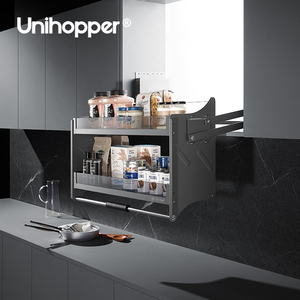 Accesorios <span class=keywords><strong>de</strong></span> almacenamiento <span class=keywords><strong>de</strong></span> cocina Unihopper, cesta elevadora, estantes extraíbles, cestas <span class=keywords><strong>de</strong></span> cajón <span class=keywords><strong>de</strong></span> elevador <span class=keywords><strong>de</strong></span> vidrio <span class=keywords><strong>para</strong></span> gabinete - Product Image 4