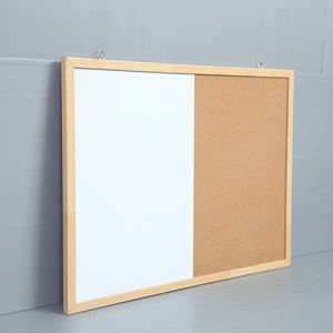 Lavagna Combinata con Cornice in Metallo e Bacheca in Sughero con Magneti per Aula e Ufficio - Product Image 1