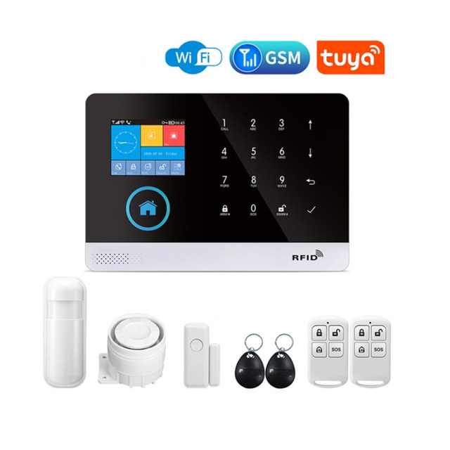 PG103 Alarm System for Home Burglar Security 433MHz WiFi GSM Alarm Wireless Tuya Smart Alarm App Control