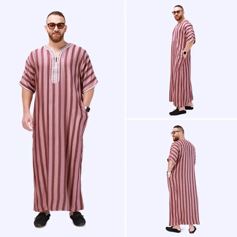 Vestidos musulmanes transfronterizos para hombres al por mayor, la ropa clásica árabe de estilo largo para hombres en Oriente Medio