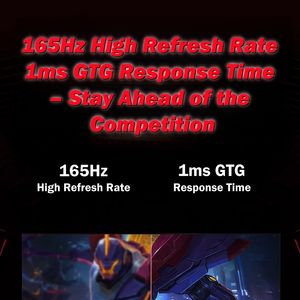 Moniteur de jeu incurvé haute résolution de 34 pouces, taux de rafraîchissement élevé de 165 Hz, écran ultra large pour PC de jeu - Product Image 4