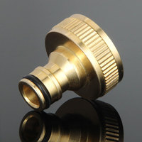 Adaptateur de robinet en cuivre de 1 pouce avec buse de pistolet à eau Connecteurs d'eau de jardin en métal Accessoires accessoires