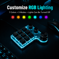 Controlador Inalámbrico SIKAI de 9 Teclas y 3 Perillas, BT 2.4G USB RGB, Panel de Atajos, Controlador de Transmisión, Edición de Video, Oficina
