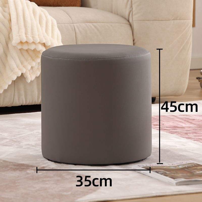 Rond - Gris Athènes [35*35*45cm] Cuir Patte de Chat Amélioré