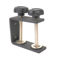 Accuracy Pro Audio DJS001 Soportes digitales para computadora portátil DJ Escritorio de computadora Soporte de DJ negro Soporte ajustable para computadora portátil