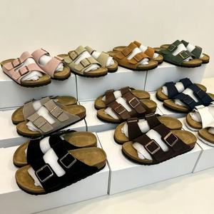 Sandalias BK Custom <span class=keywords><strong>Arizona</strong></span> de Corcho con Suela Ajustable, Cuero Genuino Natural, Fabricante, para Hombre y <span class=keywords><strong>Mujer</strong></span> - Product Image 3