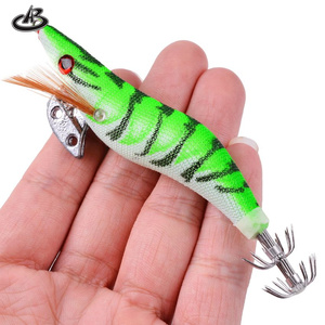 5Pcs Fishing Lure luminoso Squid Jig Hook gamberetti in legno esche da <span class=keywords><strong>pesca</strong></span> <span class=keywords><strong>artificiali</strong></span> polpo <span class=keywords><strong>seppie</strong></span> gamberetti Hard Fishing Bait - Product Image 4