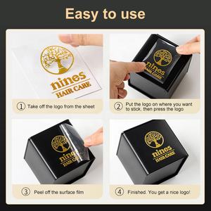 定制3D金属金银转移贴纸名称标志个性化包装标签电镀镍金属贴纸 - Product Image 6