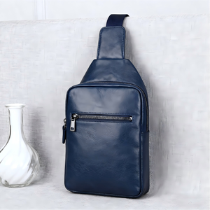 Nhà Sản Xuất Tùy Chỉnh Handmade <span class=keywords><strong>Buffalo</strong></span> Da Đa Năng Du Lịch Đi Bộ Đường Dài Crossbody Ngực Ba Lô Với Có Thể Điều Chỉnh Dây Đeo Vai - Product Image 5