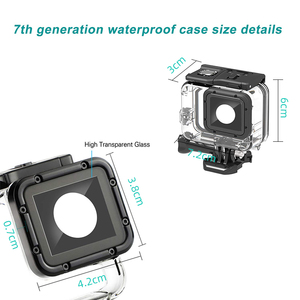 Hongdak tiêu chuẩn dưới nước GoPros hero7 không thấm nước nhà ở trường hợp bìa máy ảnh Phụ kiện cho <span class=keywords><strong>HERO5</strong></span>/6/7 với màn hình cảm ứng - Product Image 3