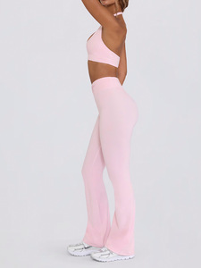 Conjunto Deportivo Ecológico y Transpirable de 2 Piezas para Mujer: Sujetador Deportivo <span class=keywords><strong>sin</strong></span> Espalda ni Tirantes con Correa para el Cuello y Pantalones Largos para Correr y Yoga - Product Image 2