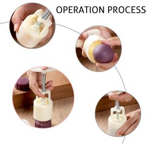 MorSun-Molde de Postre para Galletas Prensadas a Mano con Forma de Piña, Molde de Prensa de Pastelería con Diseños de Corazón - Product Image 6