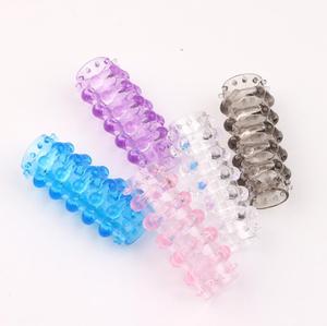 Funda de TPE Elástica, Suave y Reutilizable para Agrandamiento del Pene, Juguete Sexual para Hombres, Anillos para el Pene para Retrasar la Eyaculación, Juguetes para Adultos - Product Image 1