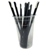 Vente en gros de pailles en papier compostables de haute qualité Pailles jetables Boba Bubble Tea