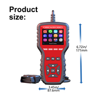 Escáner OBD2 K2, Herramienta de Diagnóstico para Autos con Función de Datos ECU, Lector de Códigos Automotrices 12 en 1 Multi-idioma para Todos los Vehículos OBDII