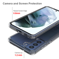 PC TPU Effacer Hybride Couverture Pour Samsung S21 FE 5G Cristal Transparent Cas