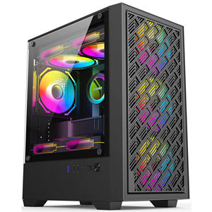 Boîtier <span class=keywords><strong>PC</strong></span> personnalisable MATX <span class=keywords><strong>Gamer</strong></span> tour moyenne avec boîtier d'ordinateur en verre trempé USB3.0 - Product Image 6