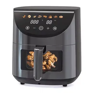 wholesale 5.5 litres air fryer home airfreyer multifunctional manual stainless steel digital electric no oil air fryer