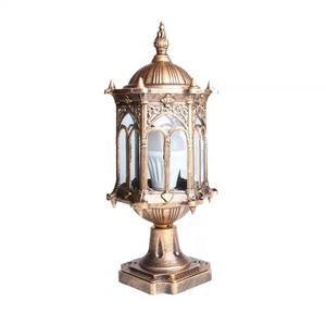 Luz de jardín LED de Pilar clásico de aluminio decorativo con base E27 para uso en patio y Villa al aire libre - Product Image 6