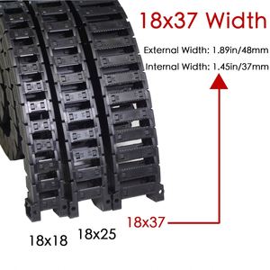 Cadena Portacables Automática de Plástico Flexible Negra para Máquinas CNC, Modelo TY-20250621, Colorida, Marca Medium Winding - Product Image 4
