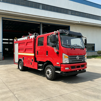 Kendaraan Pemadam Kebakaran Dongfeng 4x4 Double-cab Baru Kapasitas 5000 liter Transmisi Manual Tipe Bahan Bakar Diesel Tangki Air Truk Pemadam Kebakaran