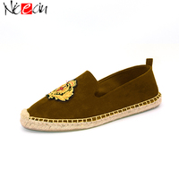 Chaussures Espadrilles unisexes, Espadrilles en broderie imprimée, sandales