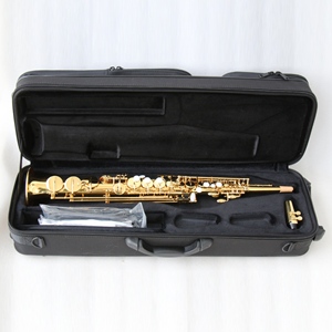Saxofón <span class=keywords><strong>Soprano</strong></span> Recto FOCUS FSS-700L, Lacado en Oro, Tono BB, Cuerpo de Latón con Estuche, Precio para Instrumento Clásico - Product Image 5