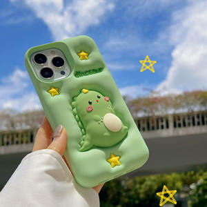 เคสซิลิโคนนิ่มลายการ์ตูนน่ารักลายไดโนเสาร์สำหรับ iPhone 16 15 14 13 12 11 PRO MAX - Product Image 6