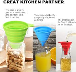 BPA Free Food Grade <span class=keywords><strong>Silicone</strong></span> Pequeno Dobrável Beber Mini Funil <span class=keywords><strong>Silicone</strong></span> Dobrável - Product Image 3