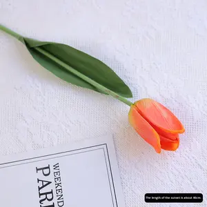 Flores Artificiales de Tulipán Grandes, Venta al por Mayor Directa de Fábrica, Tulipán Austin Realista de una Sola Flor, Hecho en China - Product Image 6