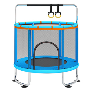 Trẻ em trampolines cho nhảy với thùng Vòng 120cm trong nhà <span class=keywords><strong>Trampoline</strong></span> với mạng lưới an toàn bền - Product Image 1