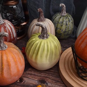 Nouvelle décoration <span class=keywords><strong>de</strong></span> citrouille artificielle en mousse <span class=keywords><strong>de</strong></span> qualité supérieure <span class=keywords><strong>de</strong></span> la marque KANGNING, style rustique ancien, fausses citrouilles décoratives pour ferme, Halloween - Product Image 2