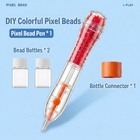 Pluma aplicadora de abalorios tipo push, herramienta DIY que ahorra esfuerzo para abalorios mini de 2.6mm, diseño de botella recargable